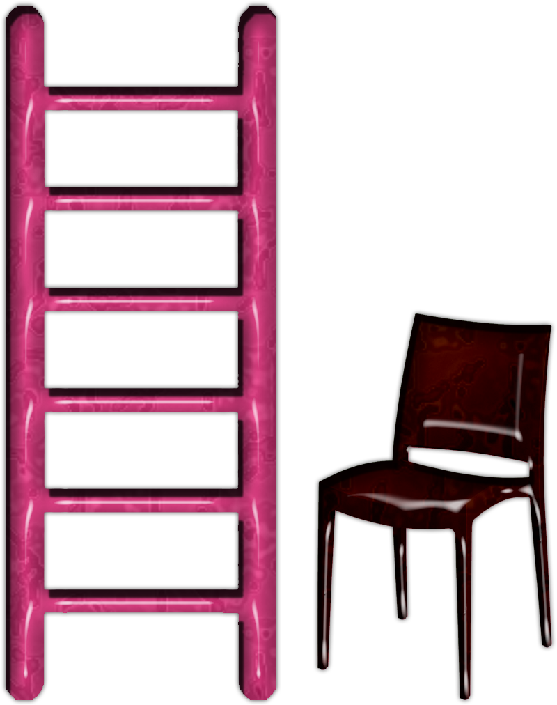 Ladder And Chair Png File Use Freely By Theartist100 - Silla Bob Polipropileno Antracita (1000x1200)