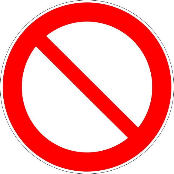 Free Icons Blank Not Allowed Sign Image - Icono Prohibido Png (574x574)