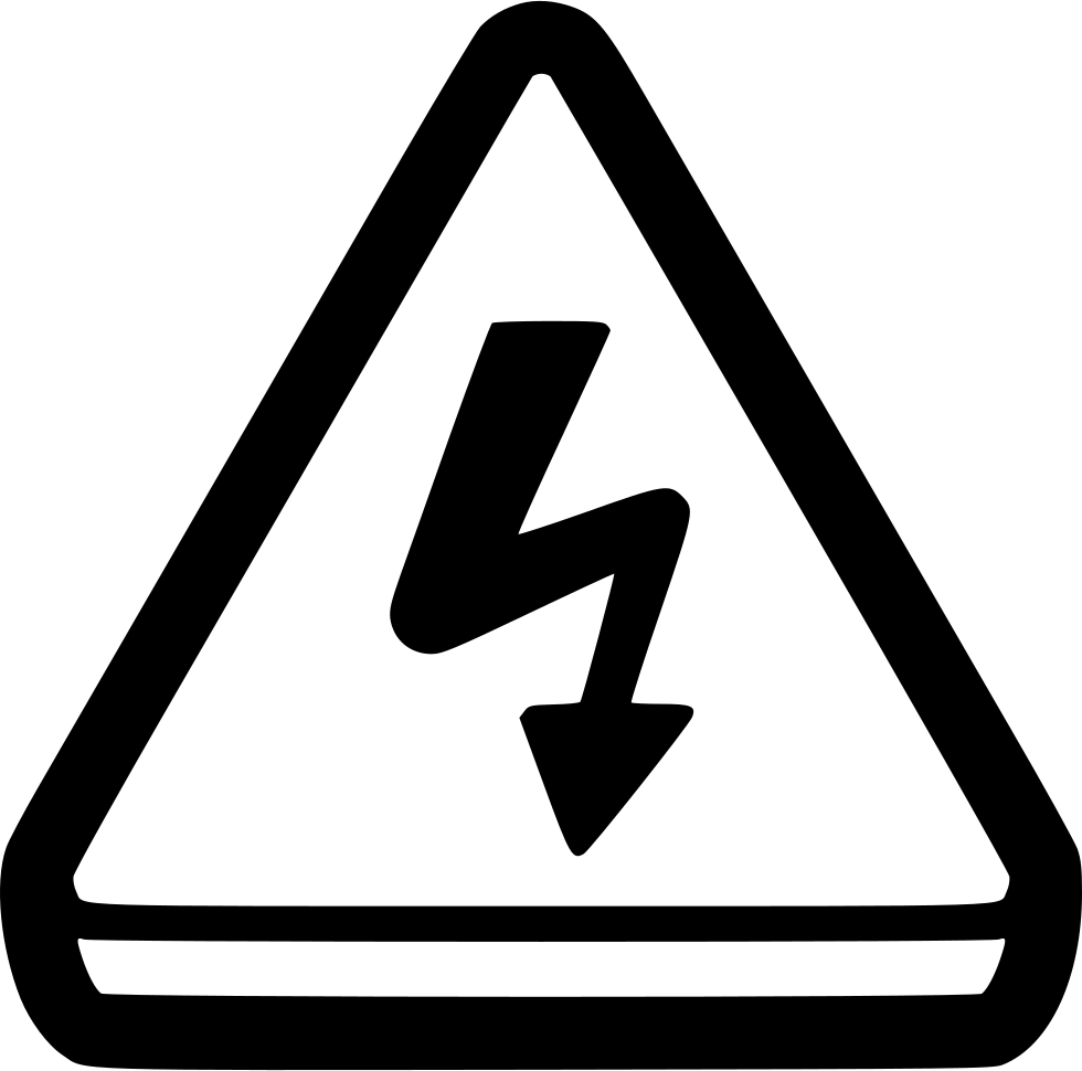 Attention Alert Caution Electricity Shock Comments - Attention Png Icon (980x970)