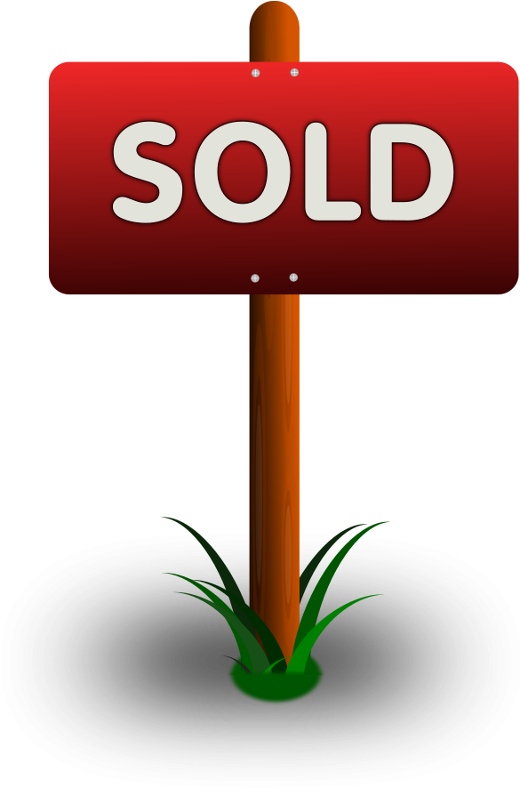 Free Sold Sign - Sold Sign Clipart (644x900)
