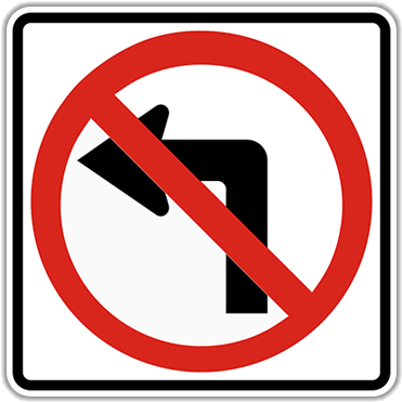 R3-2 No Left Turn - Do Not Turn Left (400x400)