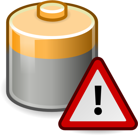 Low Battery Warning Png (600x583)