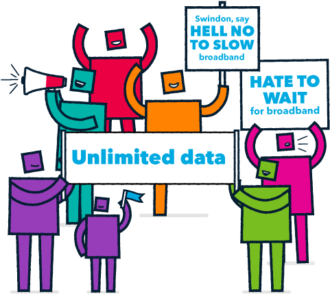 We Cover Over 91,000 Premises Across Swindon And Can - Swindon (485x438)