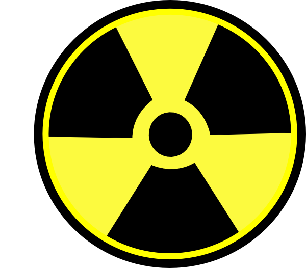 Free Vector Radioactive Sign Clip Art - Radioactive Sign (855x750)