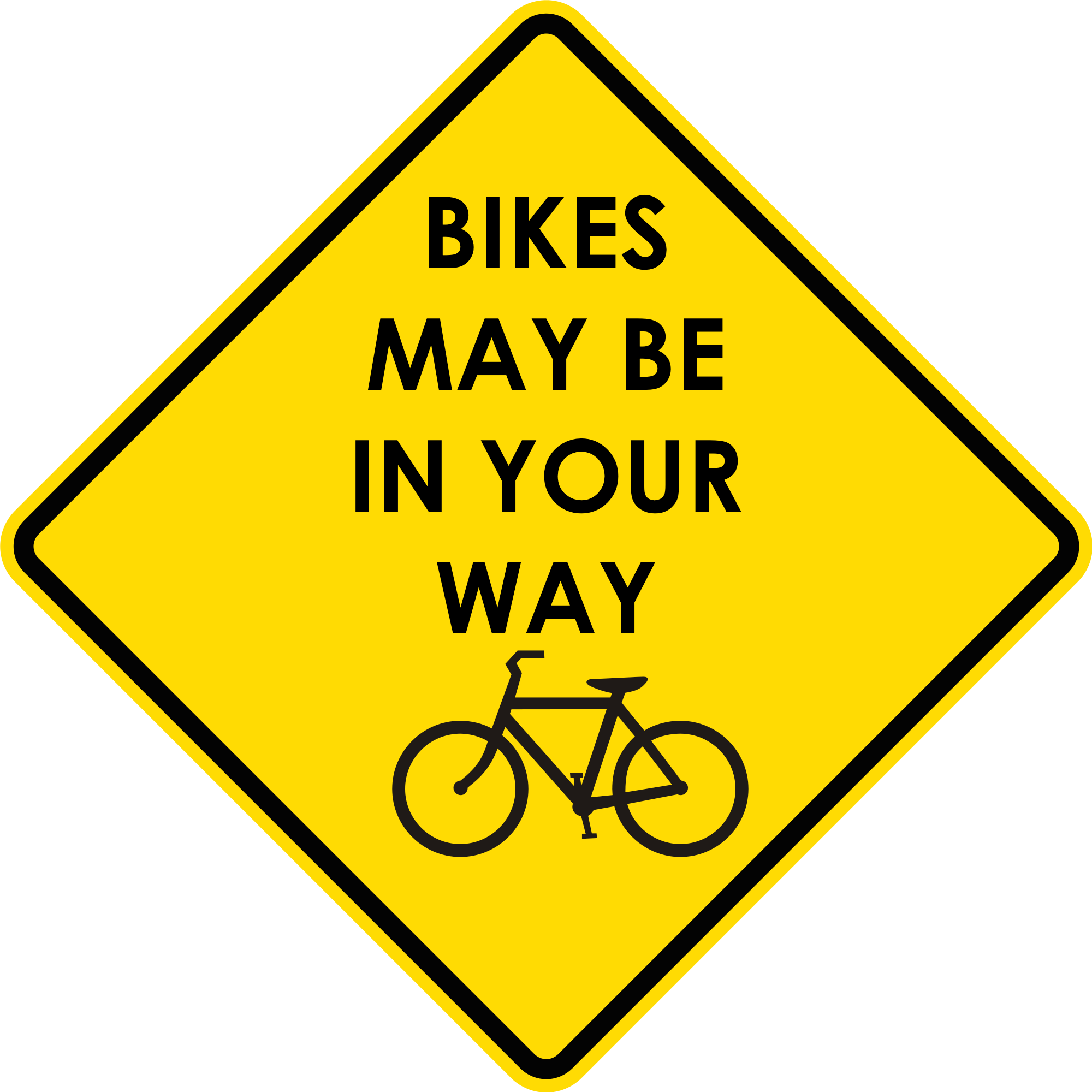 Diamond Warning Sign - Future Clipart (2000x2000)