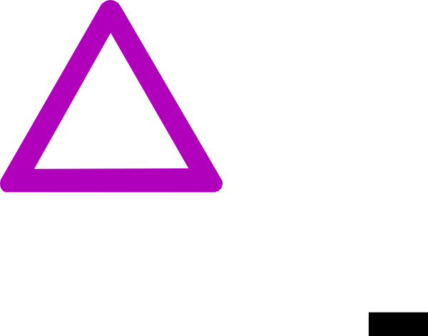 Mauve Warning Sign Clip Art - Clip Art (600x471)