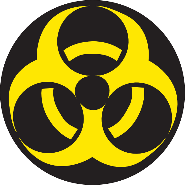 Biohazard Clipart Apocalypse - Biohazard Symbol Png (600x600)