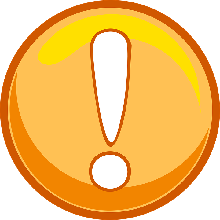 Orange Caution Icon Clip Art At Clker - Exclamation Button (720x720)