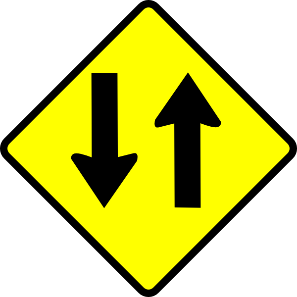Two Way Road Sign (750x750)