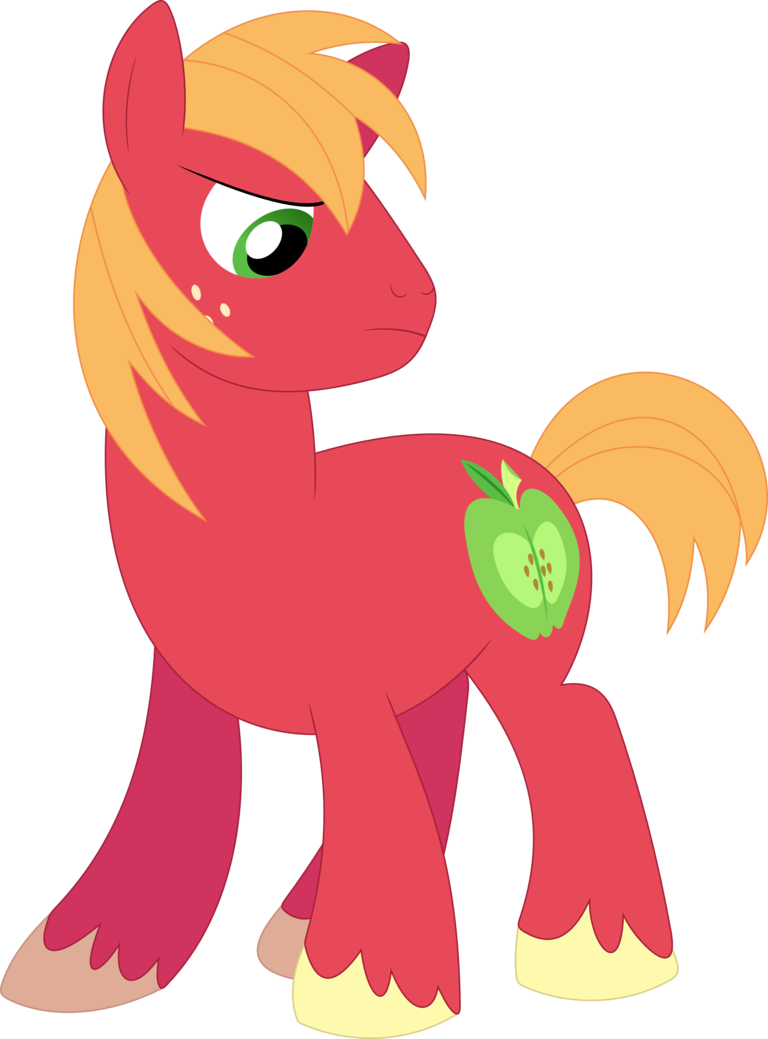 Whoever Took My Yoke, This Is Not Funny By Porygon2z - Big Macintosh Without Yoke (768x1039)