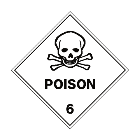 Poison 6 Label - Danger Caution Warning Black And White (480x480)