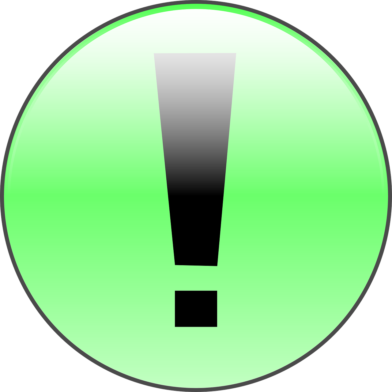 Free Vector Attention Green Clip Art - Atencion Clipart (1280x1280)