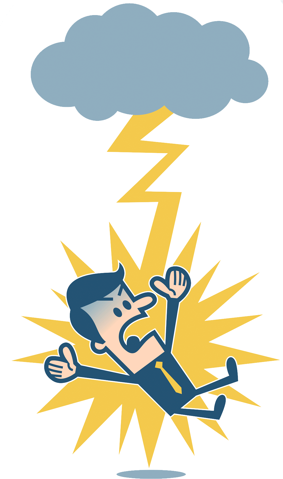 Lightning Electrical Injury Clip Art - Lightning Strike (981x1672)