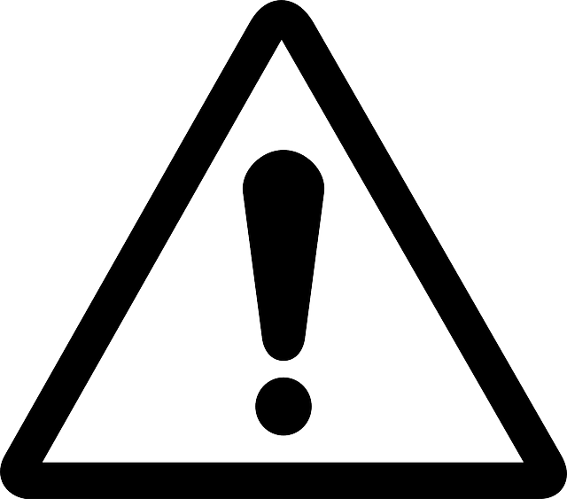 Exclamation Mark, Warning, Danger, Attention, Black - Triangle With Exclamation Mark (640x563)