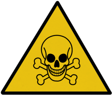 Lead Poison Symbol Clipart - Hazard Clipart (420x420)