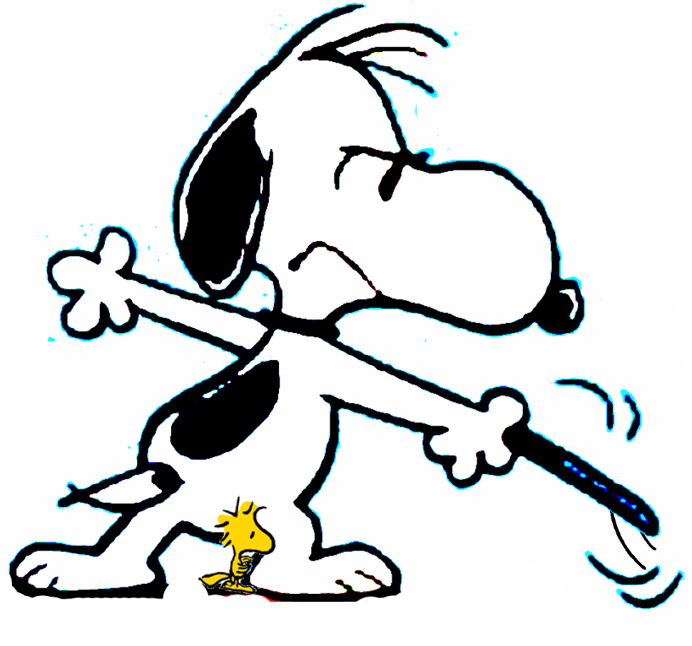 Snoopy Defending His Little Friend From Danger By Bradsnoopy97 - Comics (970x906)