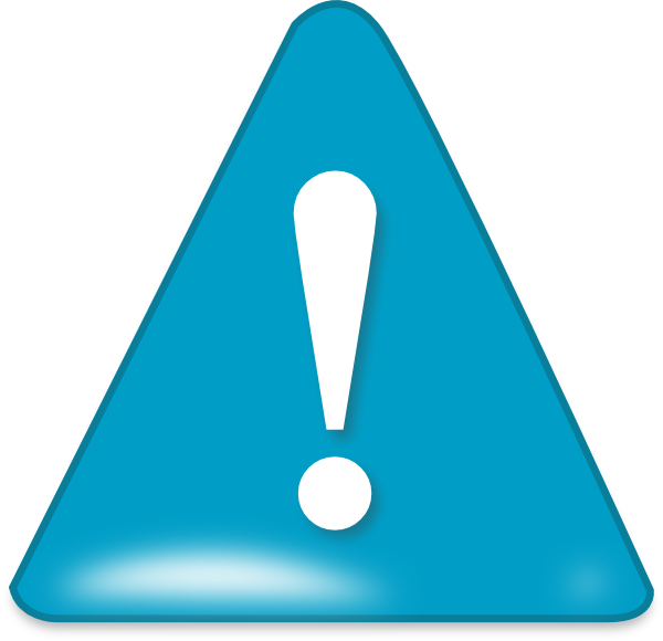 Attention In Blue Clip Art At Clker Com Vector Clip - Blue Attention Sign Png (600x580)