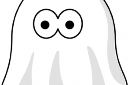 Ghost Clipart Large Size, Large Cartoon Ghost Clip - Clip Art (450x300)