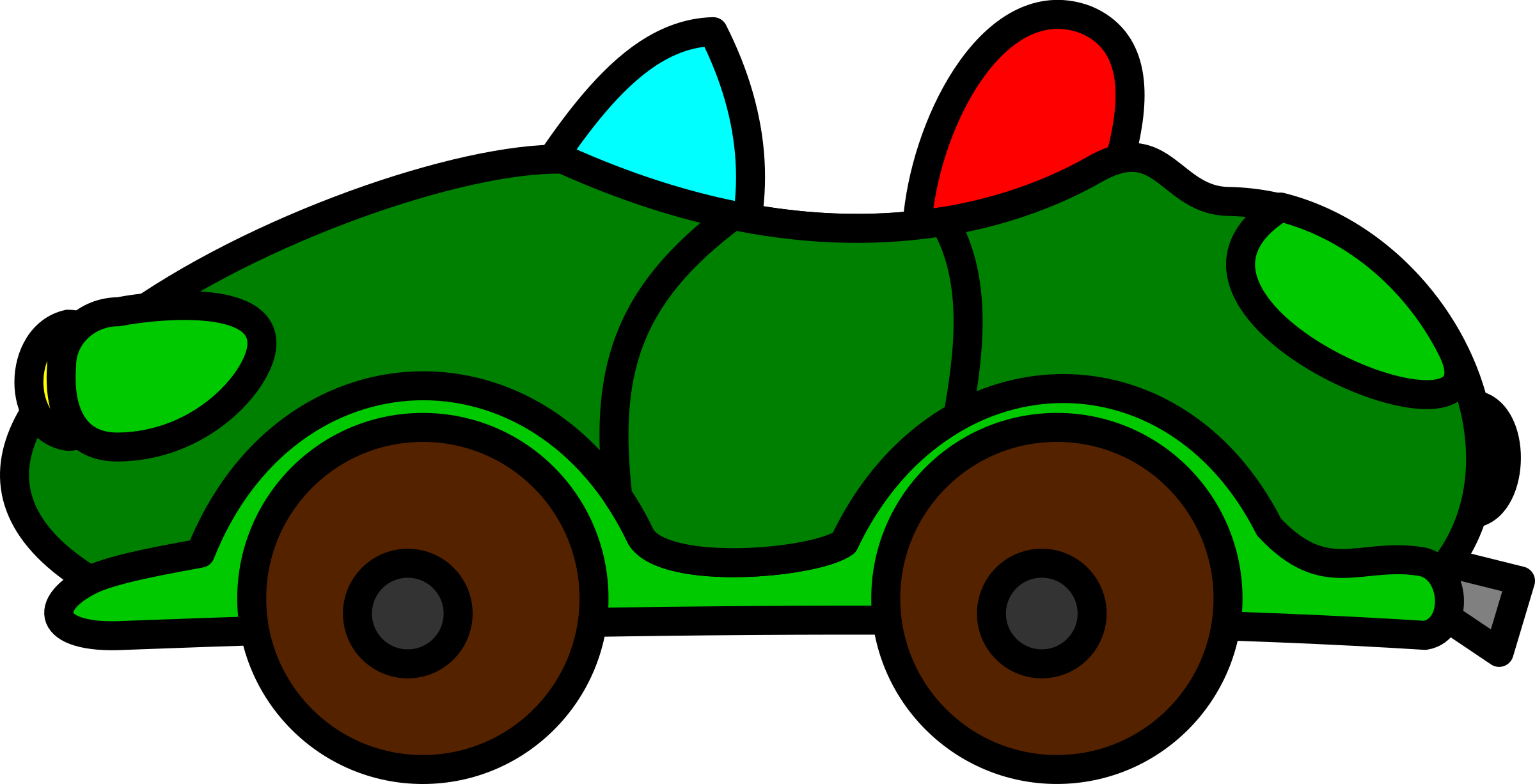 Car Clipart Png - Portable Network Graphics (2400x1226)