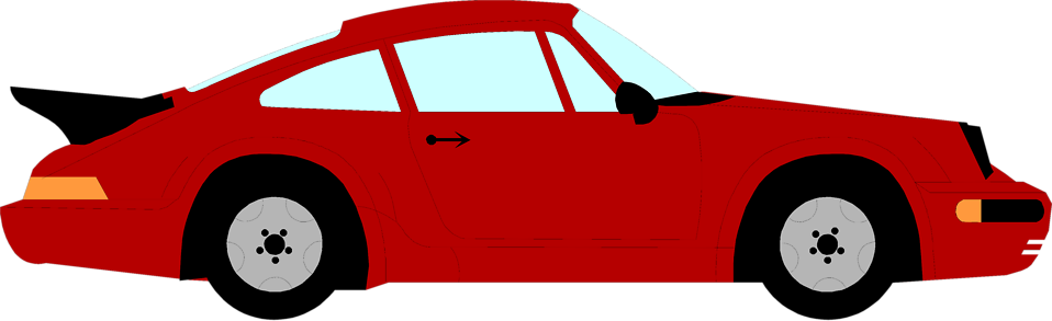 Sports Car Clip Art - Sports Car Illustration (958x293)