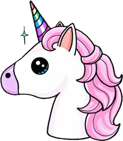 Png Edit Overlay Tumblr Unicorn Unicornio Rainbow - Unicorn Emoji (435x490)