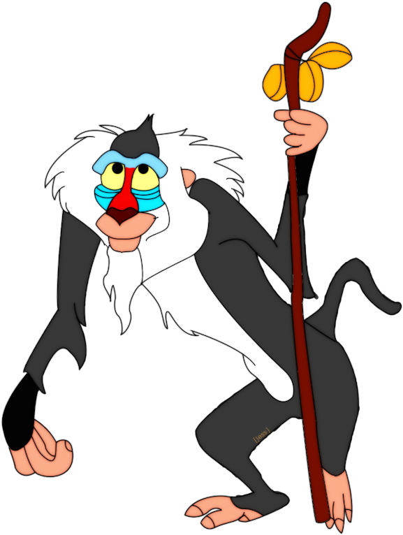 The Lion King Clipart Rafiki - Lion King Characters Clip Art (626x835)