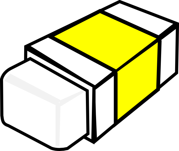 Eraser Clip Art At Clker - Eraser Clip Art (600x507)