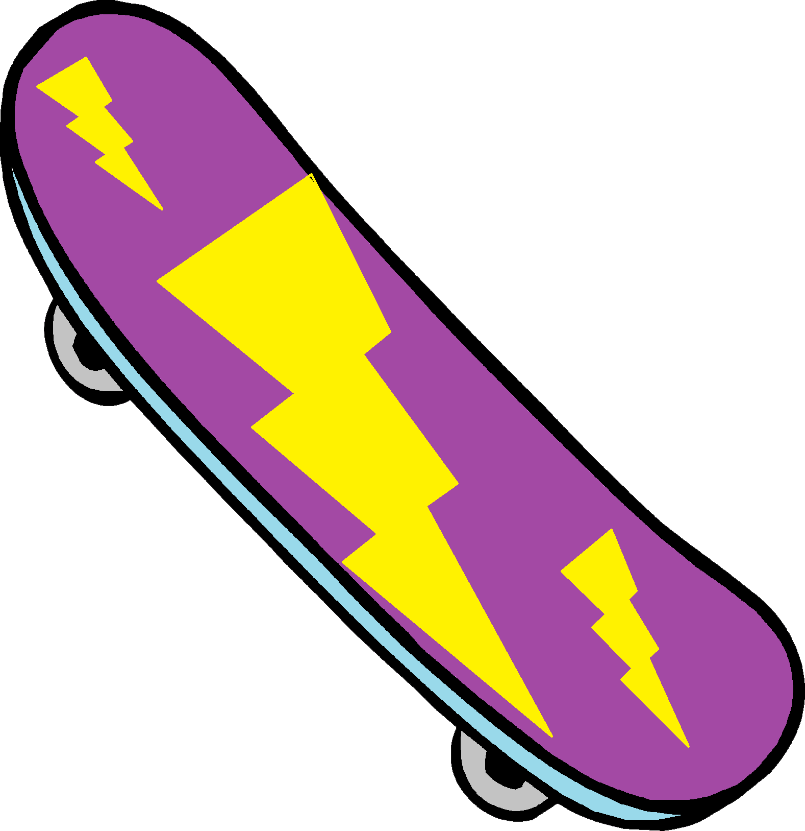 Skateboard Png Clipart - Skateboard Clipart Png (1578x1627)