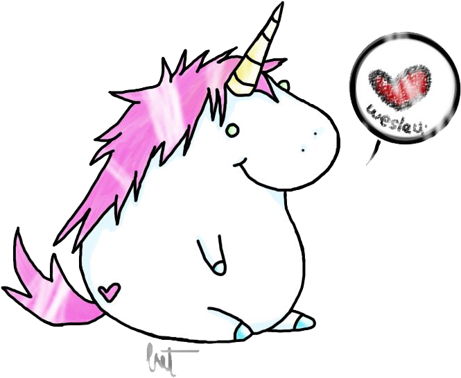 Unicorn Png File - Drawings Of Fat Unicorns (686x565)