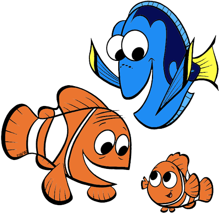 Finding Nemo Clip Art - Finding Nemo Coloring Pages (450x435)