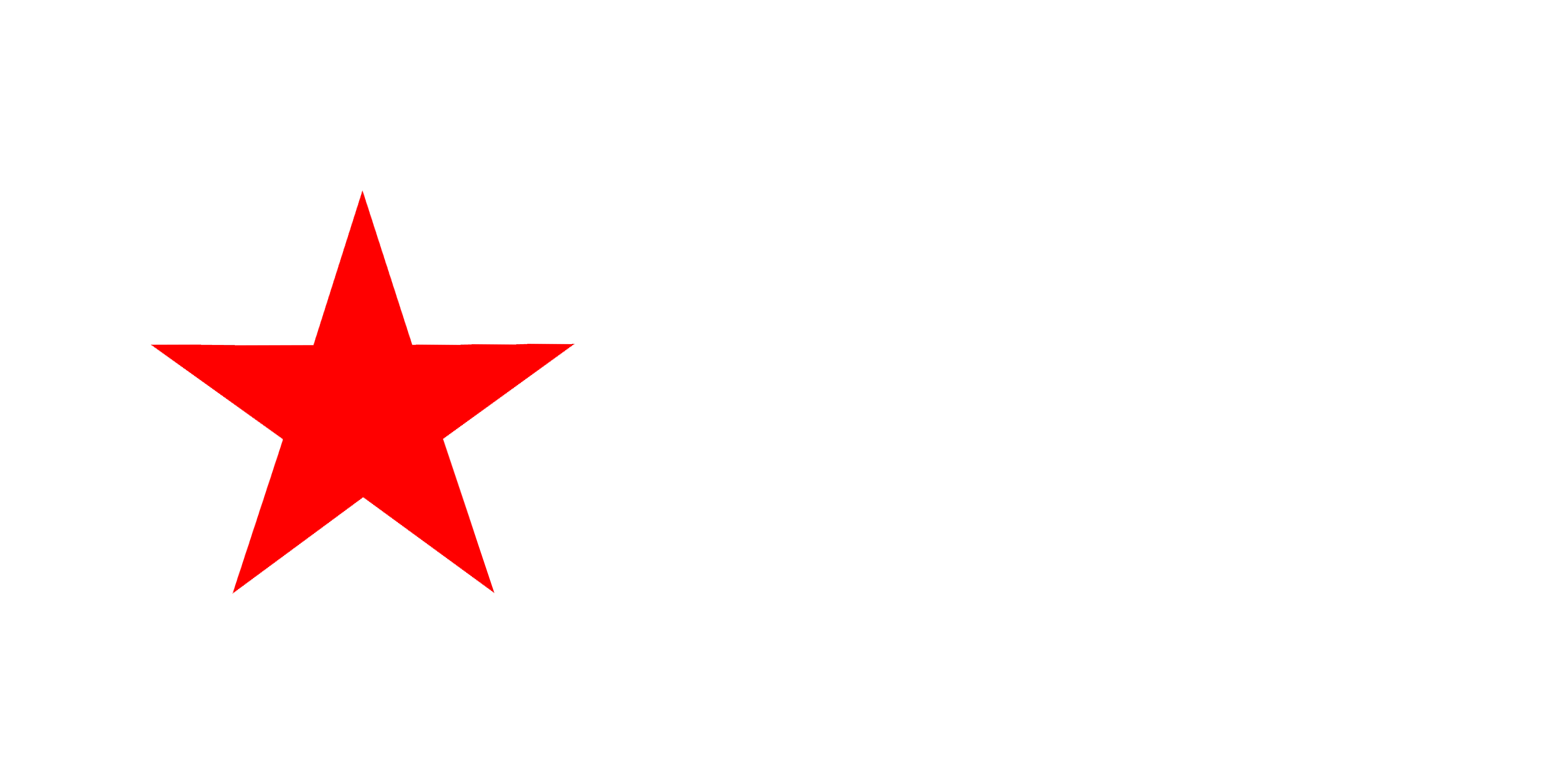 Red Star Flag - Red Star On California Flag (4000x2000)
