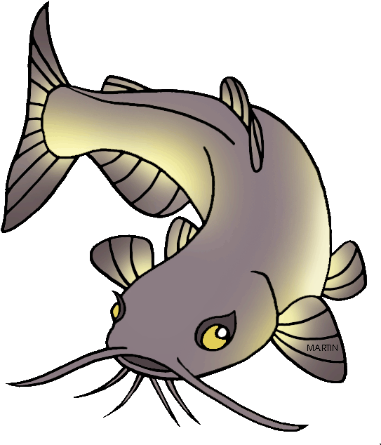 Tennessee State Commercial Fish - Catfish Clip Art (617x648)