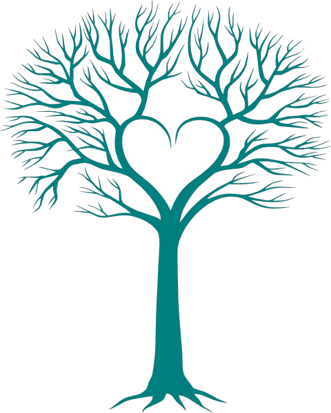 Family Tree With Heart Clip Art - Tree With Heart (480x598)