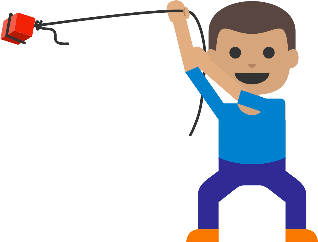 A Brick Is Tied To A Rope And Is Whirled In A Circular - Kinetic Energy Clipart (1200x900)