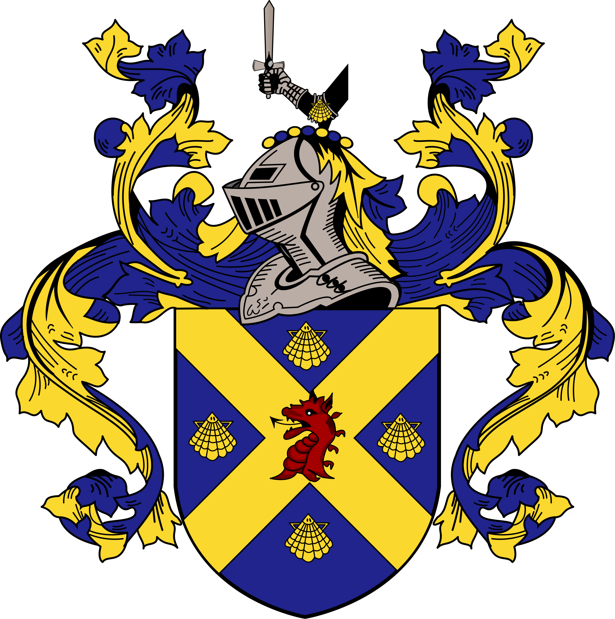Open - Wade Family Coat Of Arms (2000x2012)