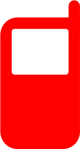 Phone Clipart Red Cell - Red Cell Phone Icon (512x512)