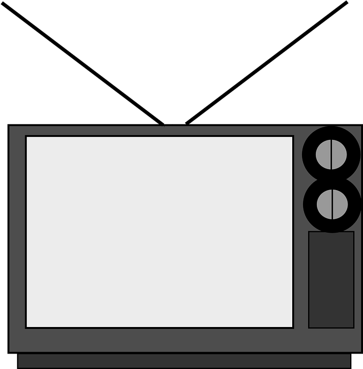 Screen Clipart Transparent Tv - Old Television Clipart (708x720)