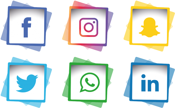 Social Media Icons Set Facebook Instagram Whatsapp Facebook Instagram Icon Png 640x640 Png Clipart Download