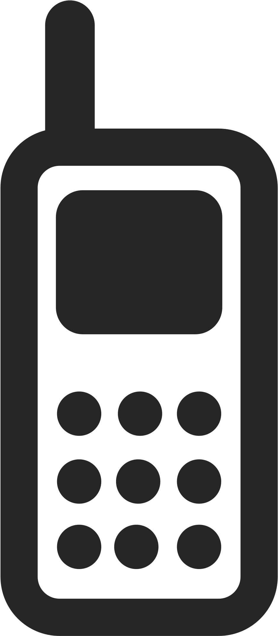 Clip Art Mobile Medium Size - Cell Phone Logo Png (1440x2400)