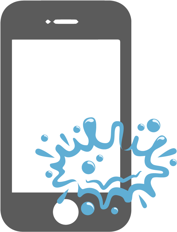 Bring In Your Water Damaged Phone Today - Water Drop Splash Vector Png (612x792)