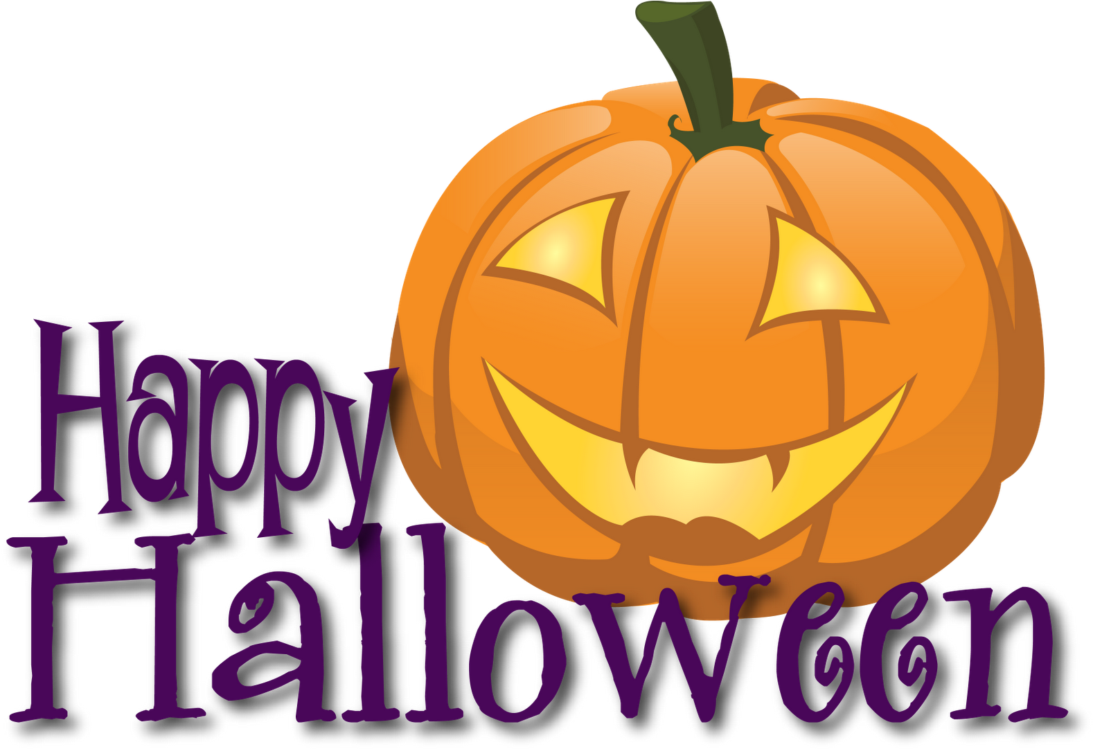 Funny Happy Halloween Clipart - Happy Halloween Clip Art (1600x1254)