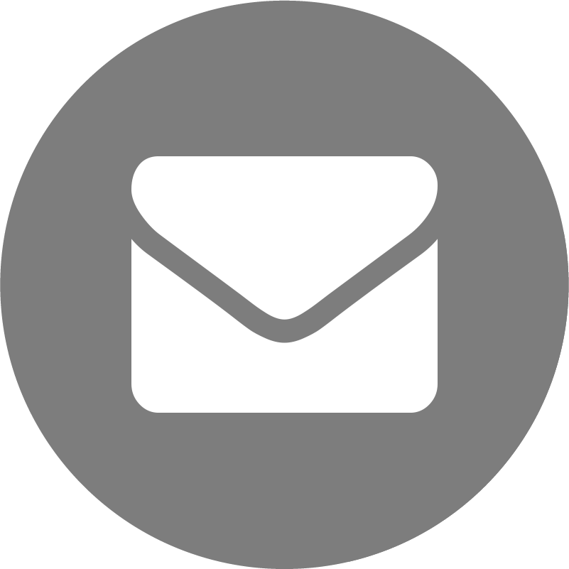 Email Button - Grey Email Icon Png (801x801)