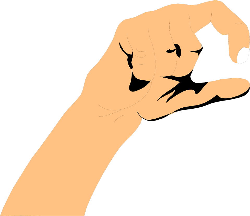 Hand Something Small Clip Art - Something Small Clip Art (958x827)