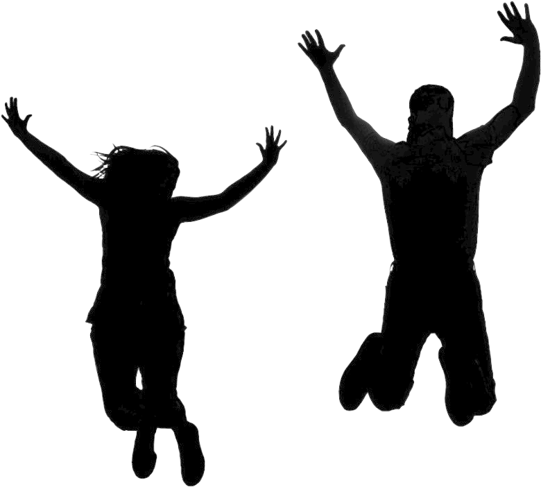 Silhouette Person Jumping Clip Art - People Jump Clip Art (980x864)