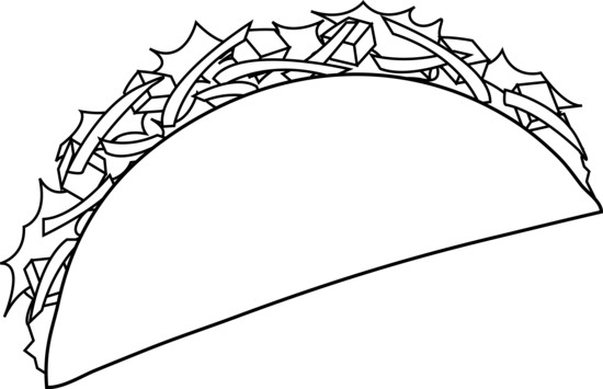 Taco Clip Art Clipart - Taco Clip Art (550x355)