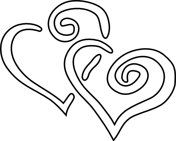 Heart Black And White Clip Art Clipart Panda - Black And White Hearts Png (600x481)