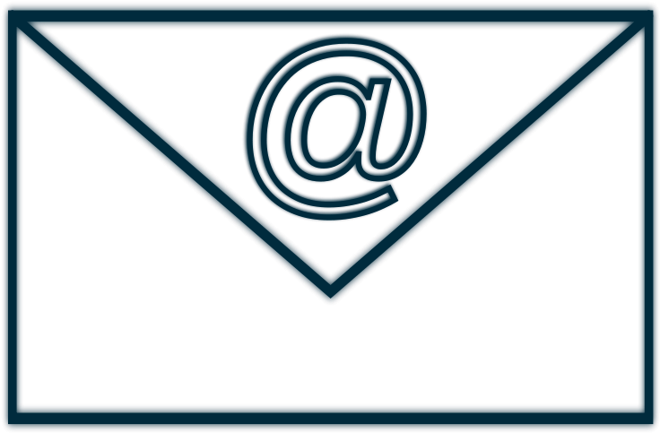 Email Contact Us Clipart - Logo De Email Azul Png (800x566)