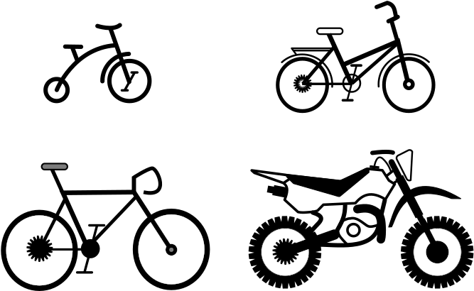 Bike Clipart Small - Bike Clip Art (800x566)