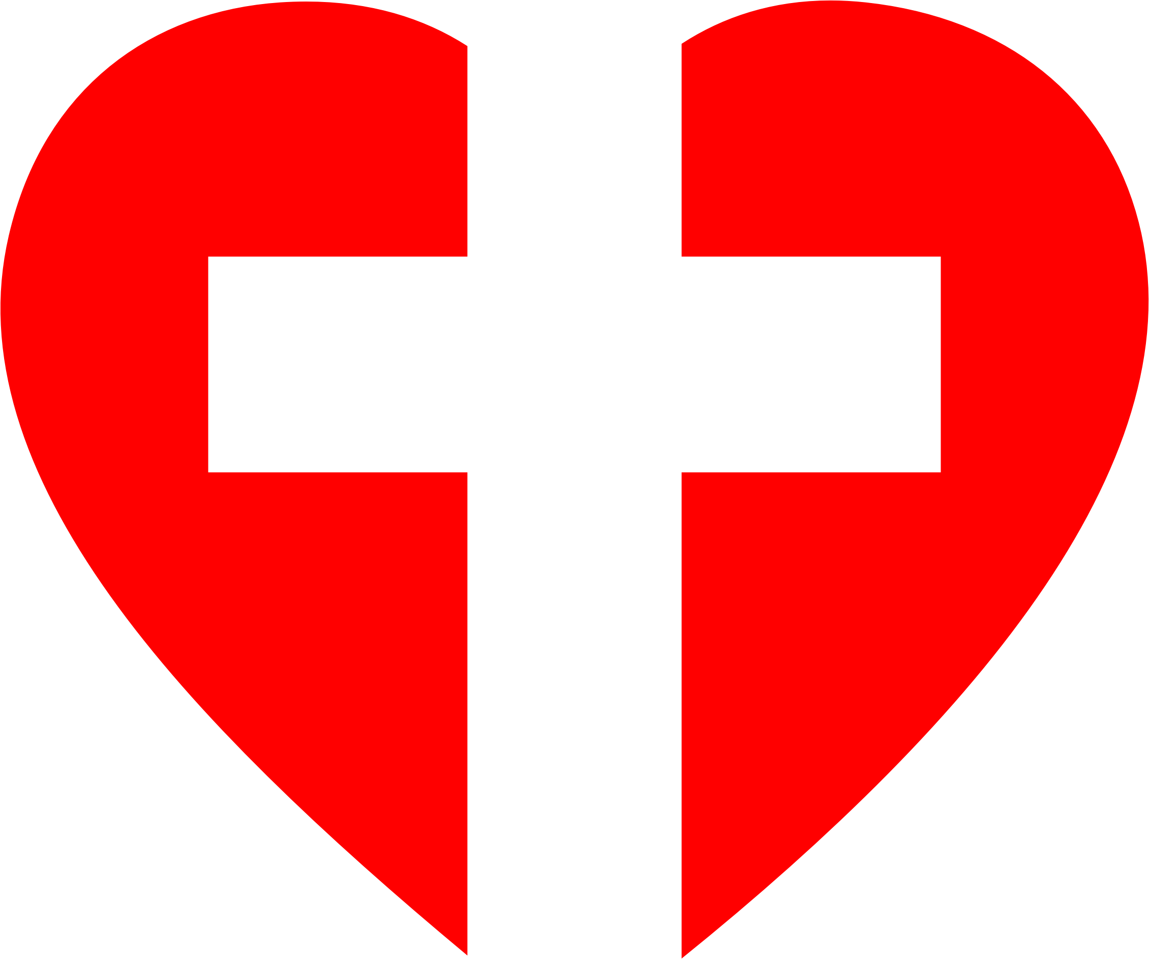This Free Icons Png Design Of Heart Cross - Heart With Cross Clipart (2260x1886)