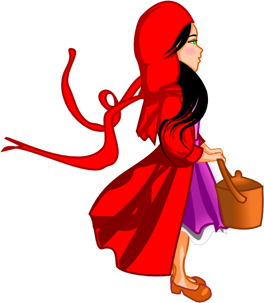 Red Hat Girl 555px - Clipart Red Riding Hood (555x612)